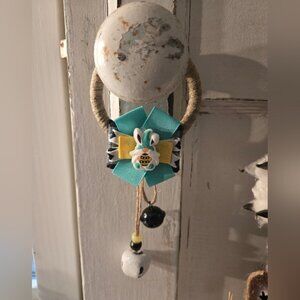 Easter Gnome Door Hanger Doorknob Hanger Garden Gnome Bunny Egg Ribbon Door Knob